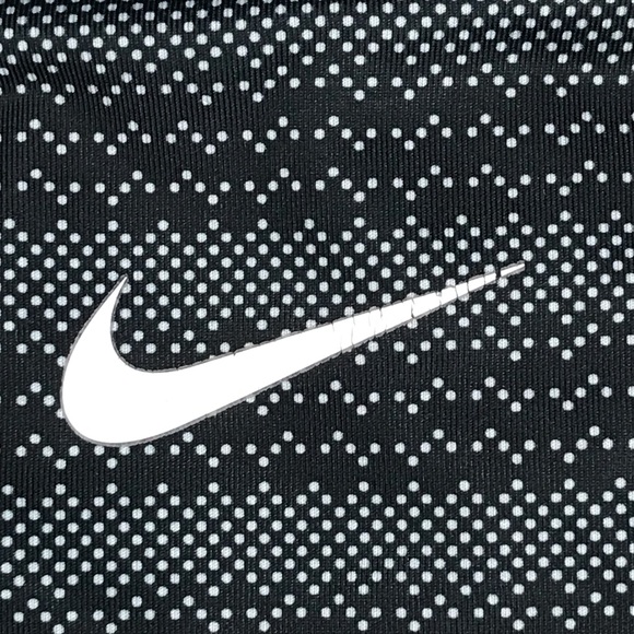 Nike Women's Size XS Victory Zig Dot Dri-Fit Sports Bra Black & White Dot Print - Picture 6 of 9